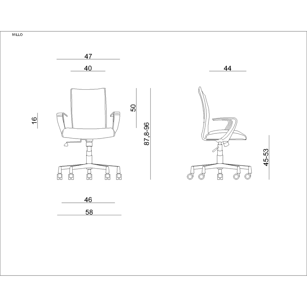 Kancelárska stolička MILLO